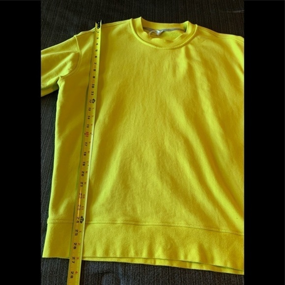 Lululemon Perfectly Oversized Crew Sweatshirt Soleil Neon Yellow Size 4 - Picture 13 of 13